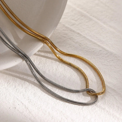 [Gaonasi]Talia Two Tone Necklace
