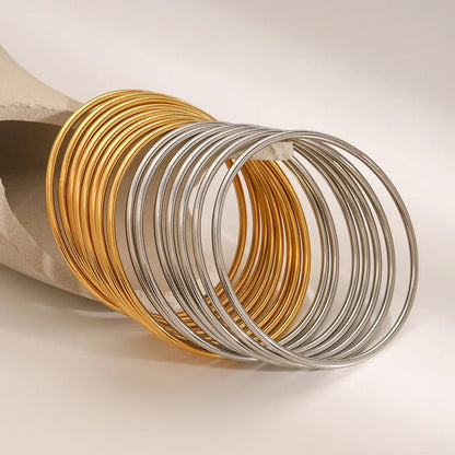 [Gaonasi]Shannon Gold Bangle Set