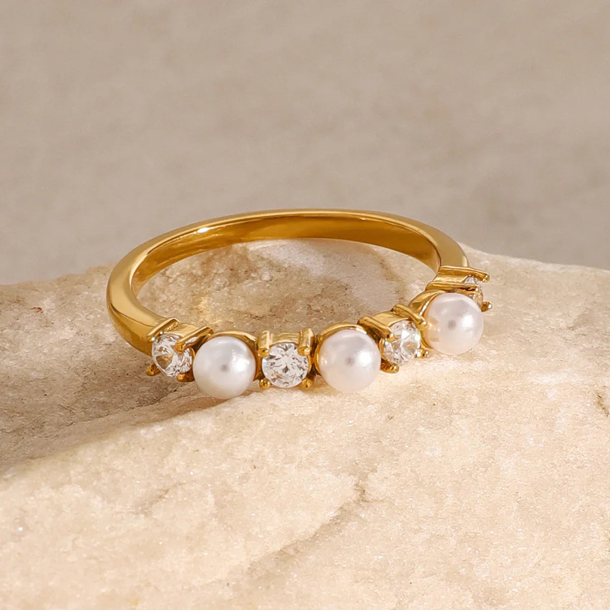[Gaonasi]Keisha Diamond Pearl Ring