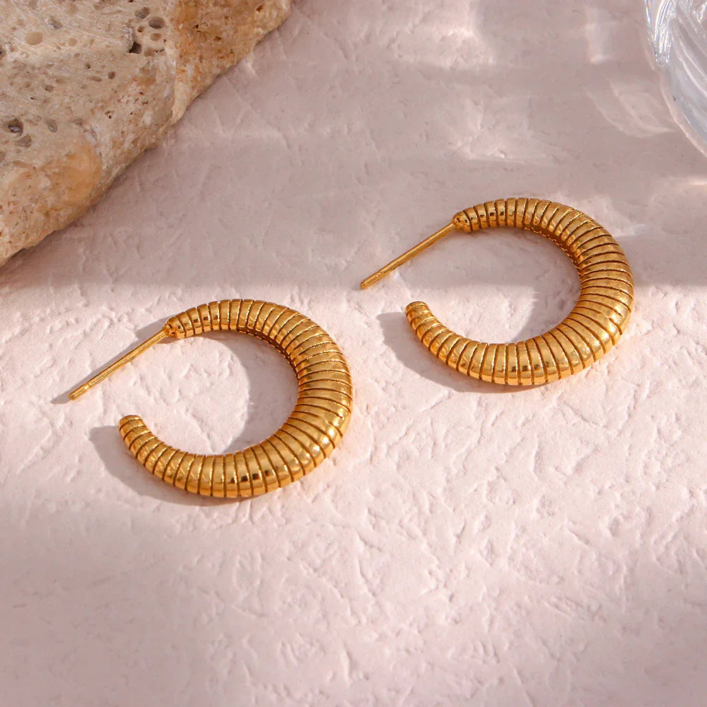 [Gaonasi]Bailey Hoop Earrings