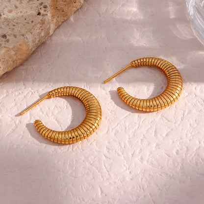 [Gaonasi]Bailey Hoop Earrings
