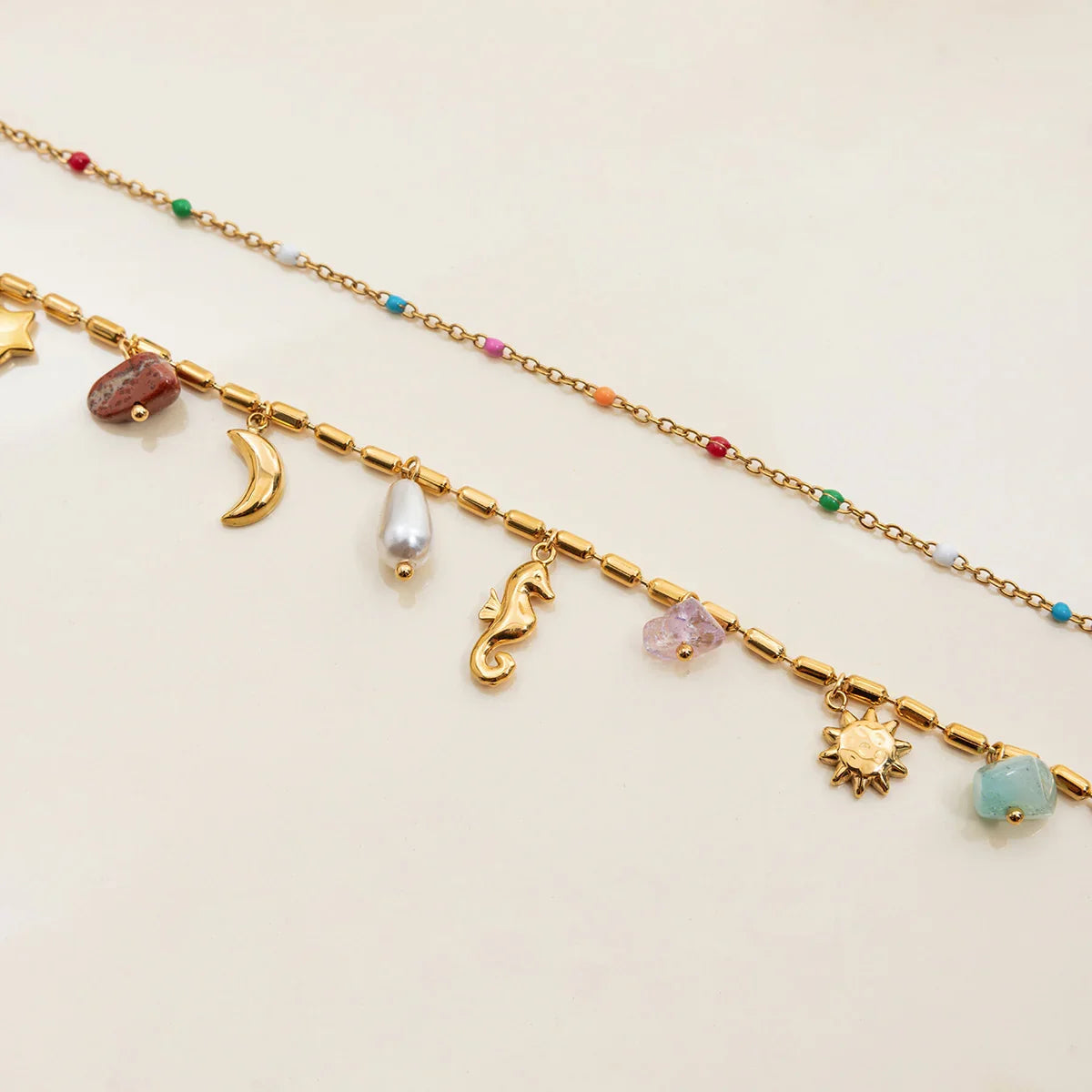 [Gaonasi]Cambria Coastal Charm Layered Necklace