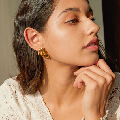 [Gaonasi]Saffron Gold Earrings