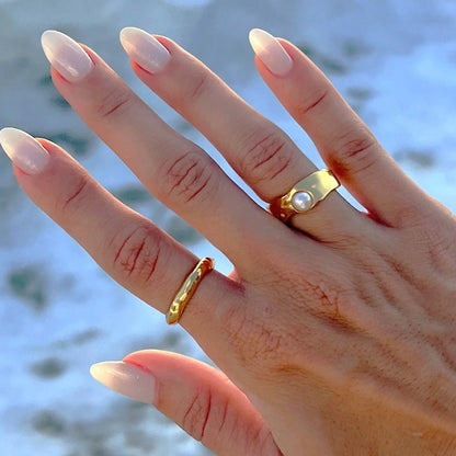 [Gaonasi]Cerulia Freshwater Pearl Ring