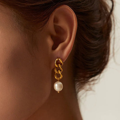 [Gaonasi]Lumina Pearl Earrings