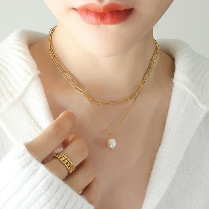 [Gaonasi]Tropica Freshwater Pearl Necklace
