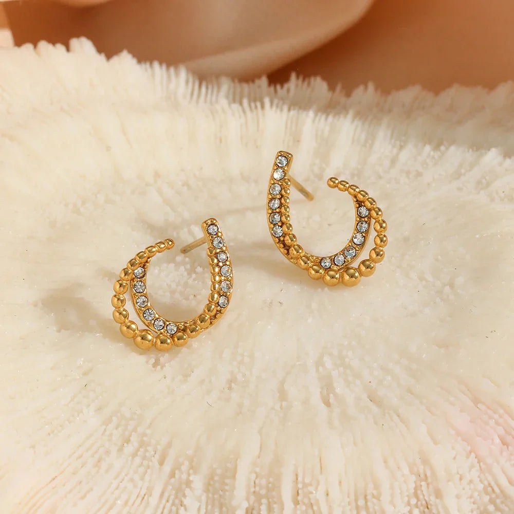 [Gaonasi]Nola Gold Earrings