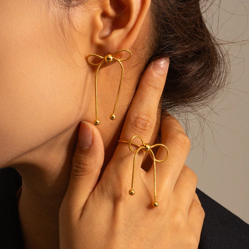 [Gaonasi]Annie Gold Earrings