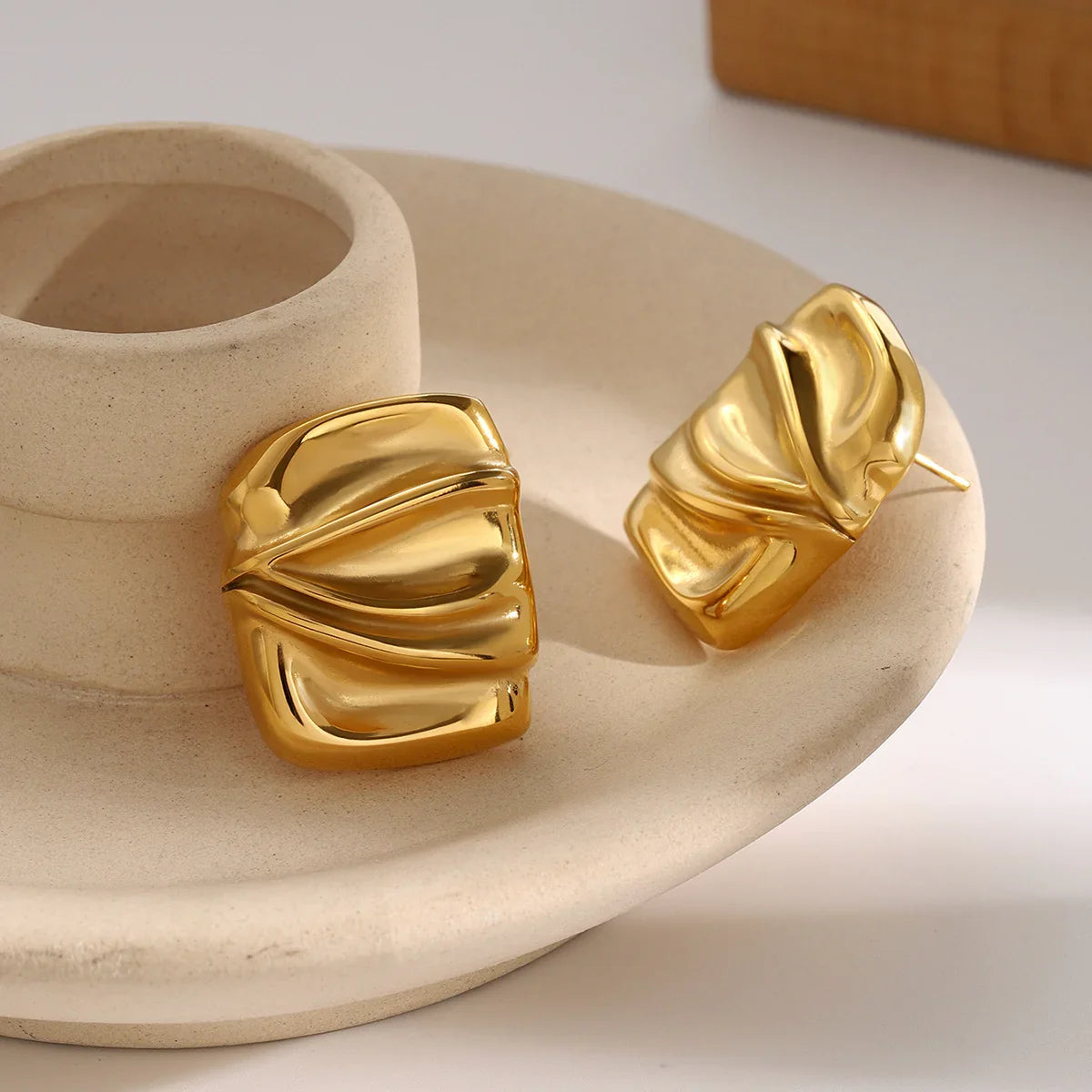 [Gaonasi]Evette Gold Earrings