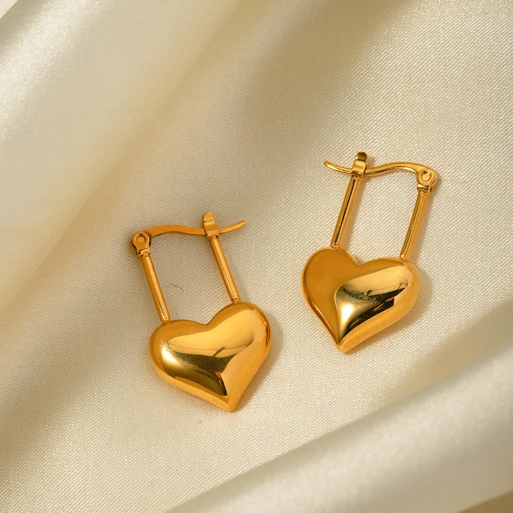 [Gaonasi]Jessamine Heart Earrings