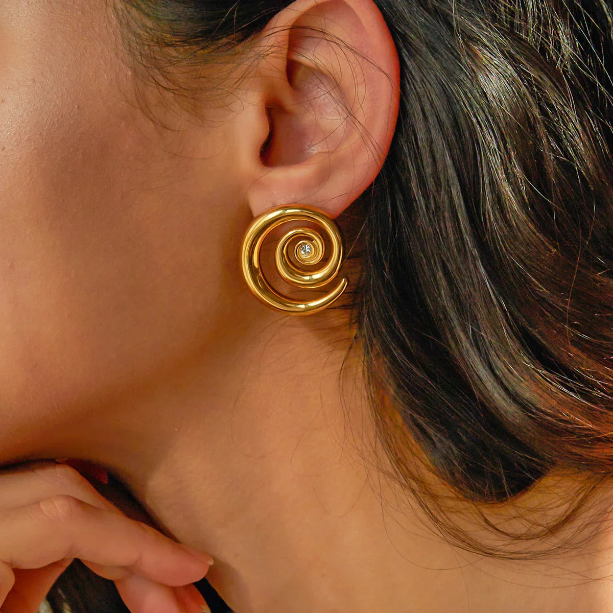 [Gaonasi]Tilly Gold Earrings