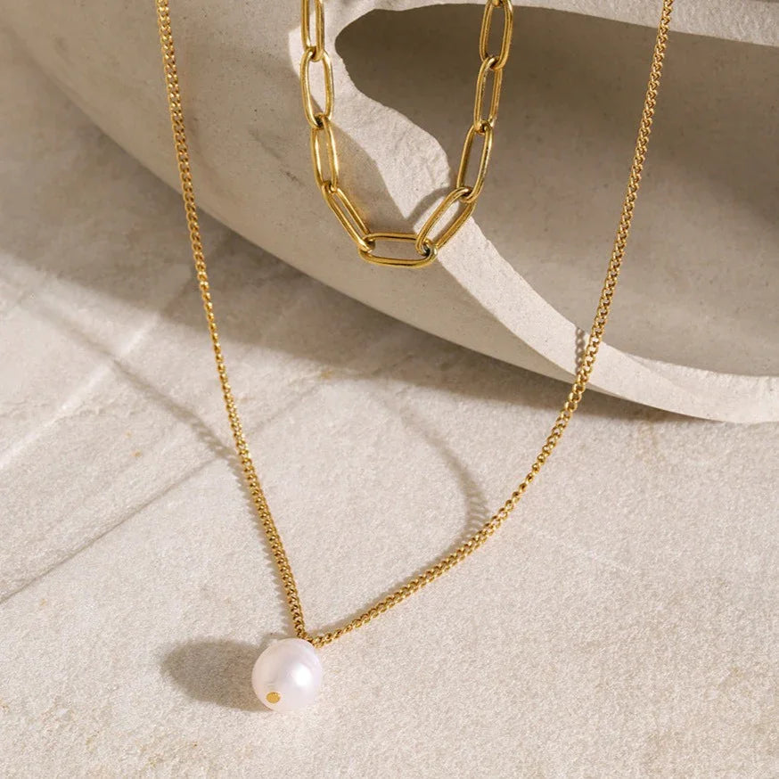 [Gaonasi]Undine Freshwater Pearl Necklace