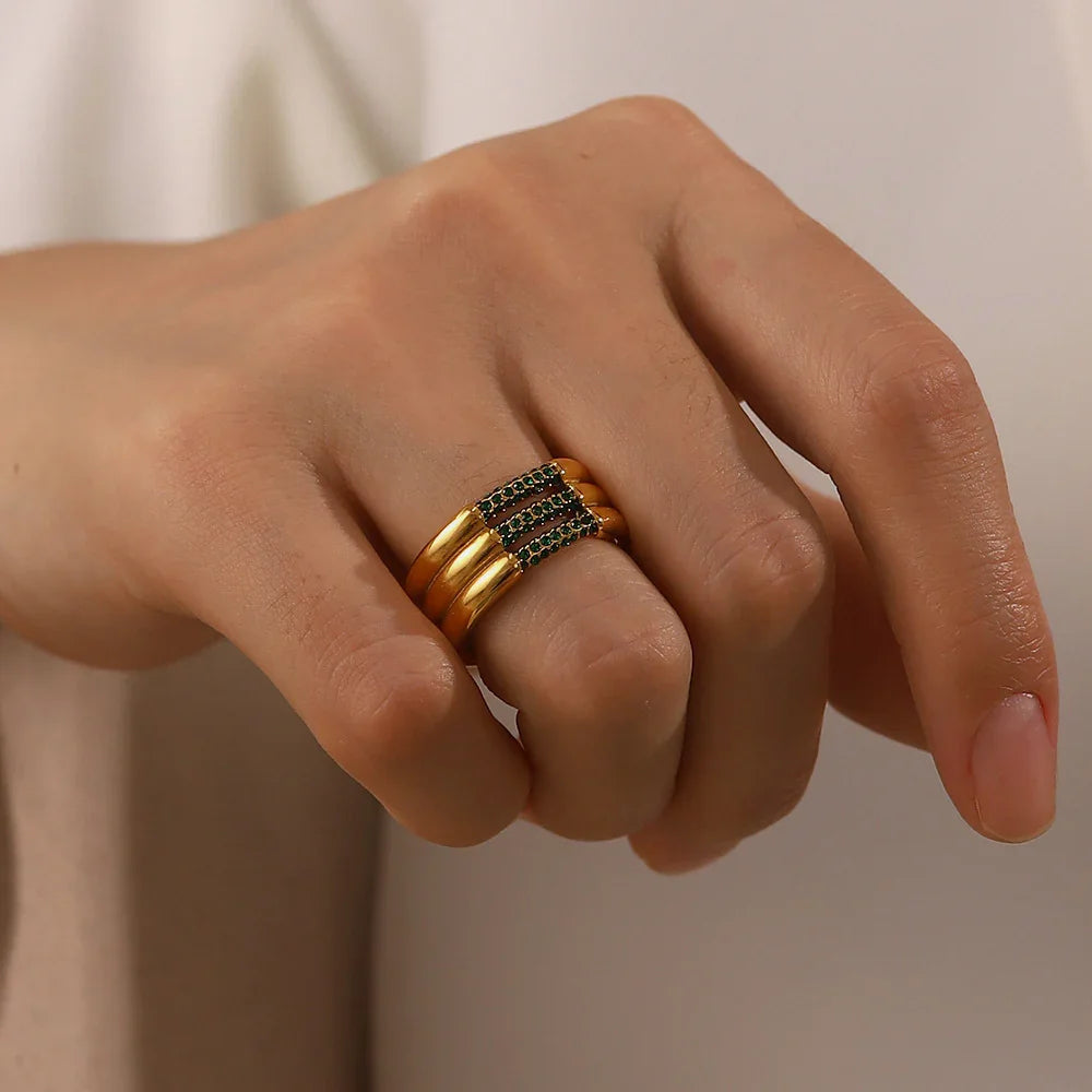 [Gaonasi]Serenity Diamond Gold Ring
