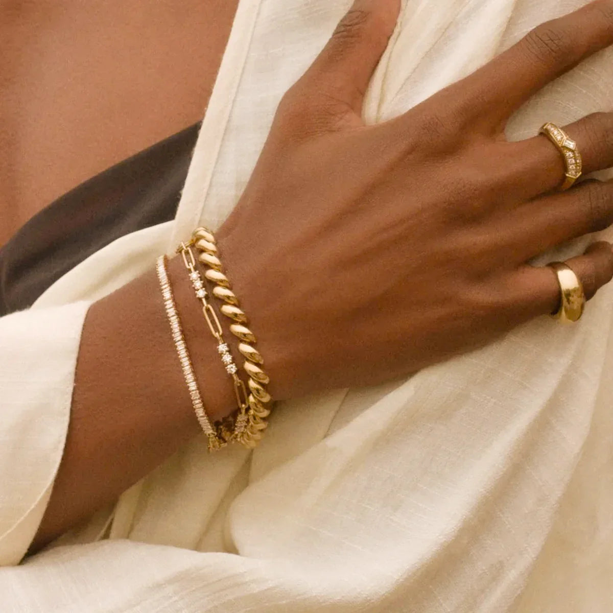 [Gaonasi]Ranielle Diamond Bracelet