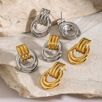 [Gaonasi]Luna Layered Hoop Earrings