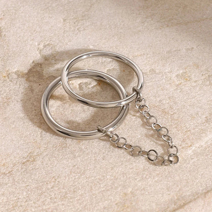 [Gaonasi]Bridget Chain Stacked Ring
