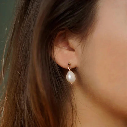 [Gaonasi]Gloria Freshwater Pearl Earrings