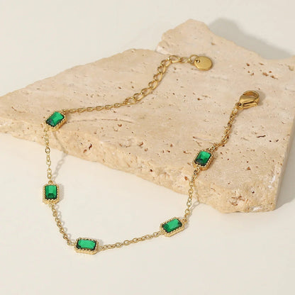 [Gaonasi]Erin Green Bracelet