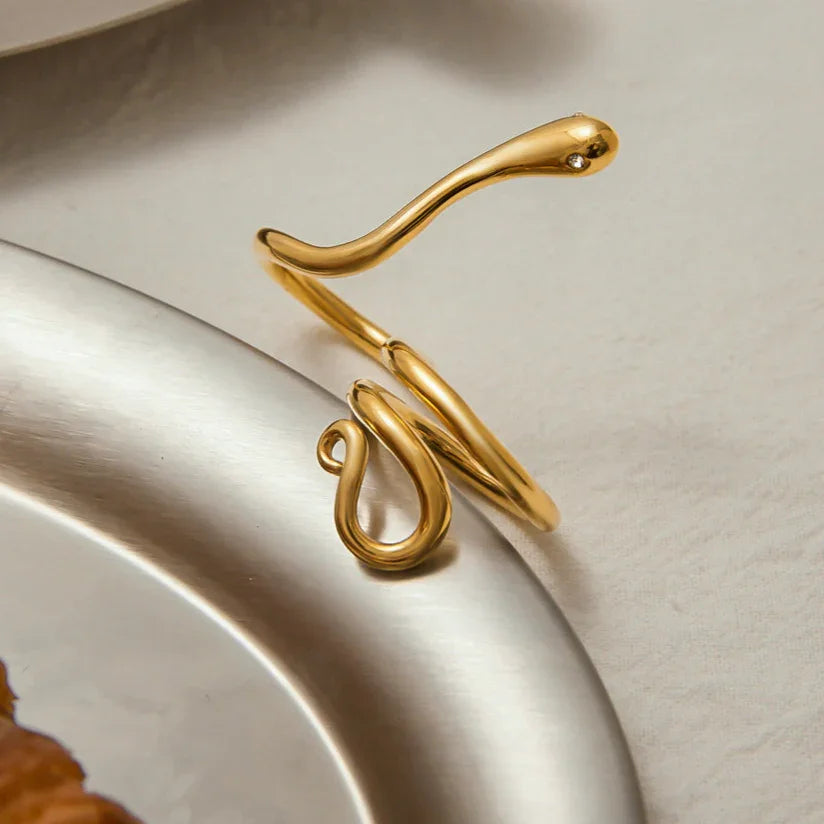 [Gaonasi]Gemmie Golden Snake Ring