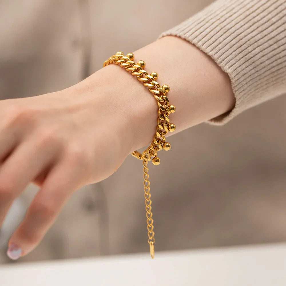 [Gaonasi]Felicity Gold Chain Bracelet