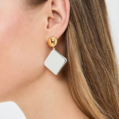 [Gaonasi]Kelly Geometric Drop Earrings