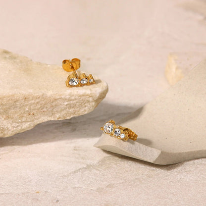 [Gaonasi]Lira Gold Earrings