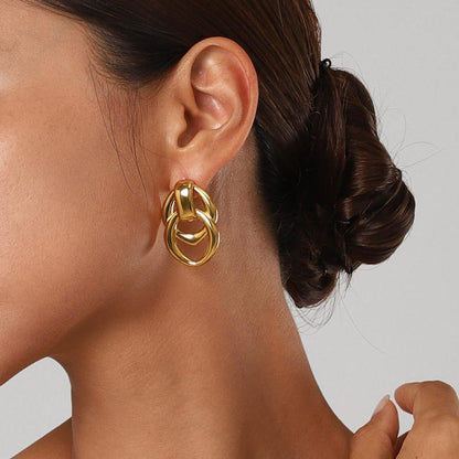 [Gaonasi]Zoey Gold Earrings