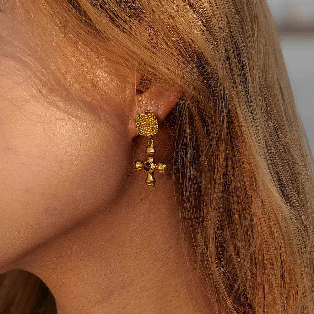 [Gaonasi]Della Gold Earrings