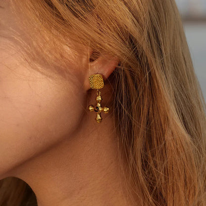 [Gaonasi]Della Gold Earrings