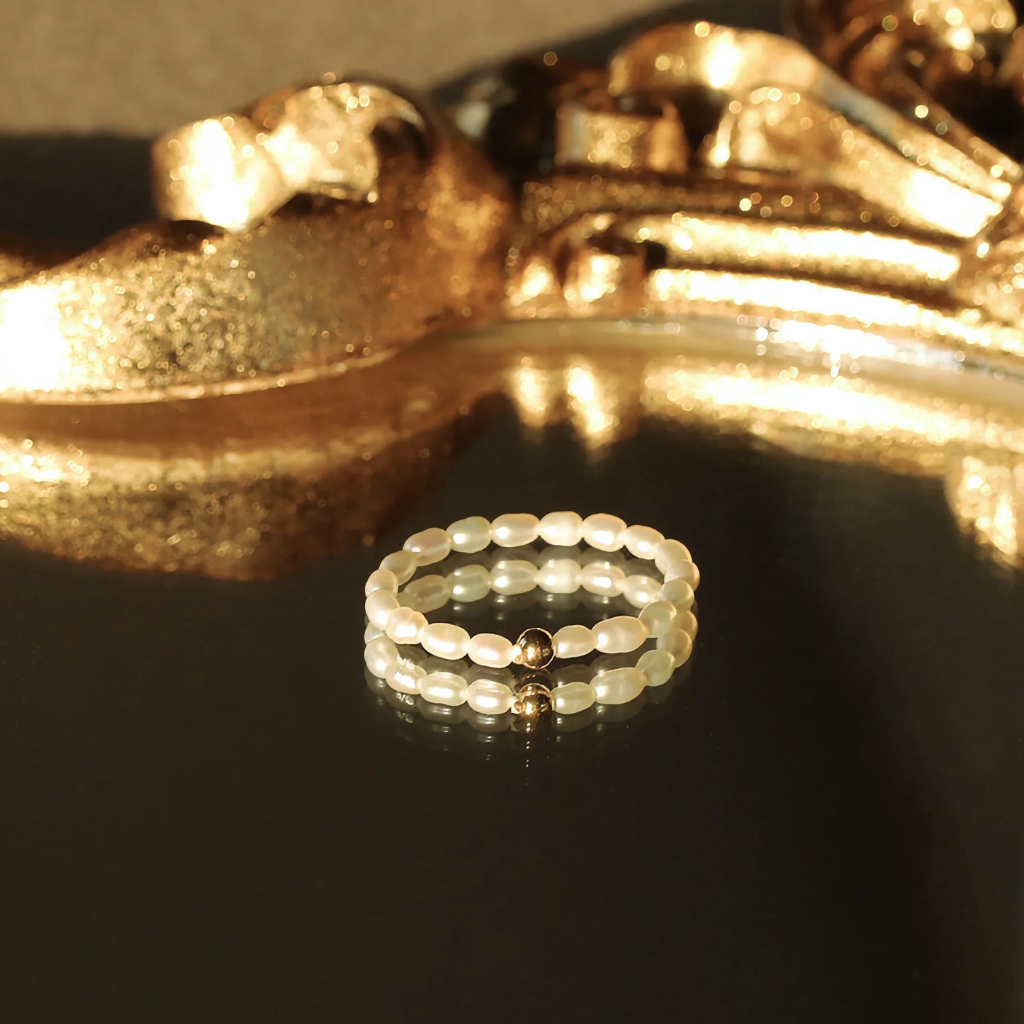 [Gaonasi]Aurora Pearl Band Ring