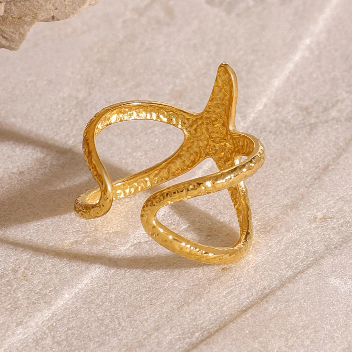 [Gaonasi]Aurelie Gold Starfish Ring