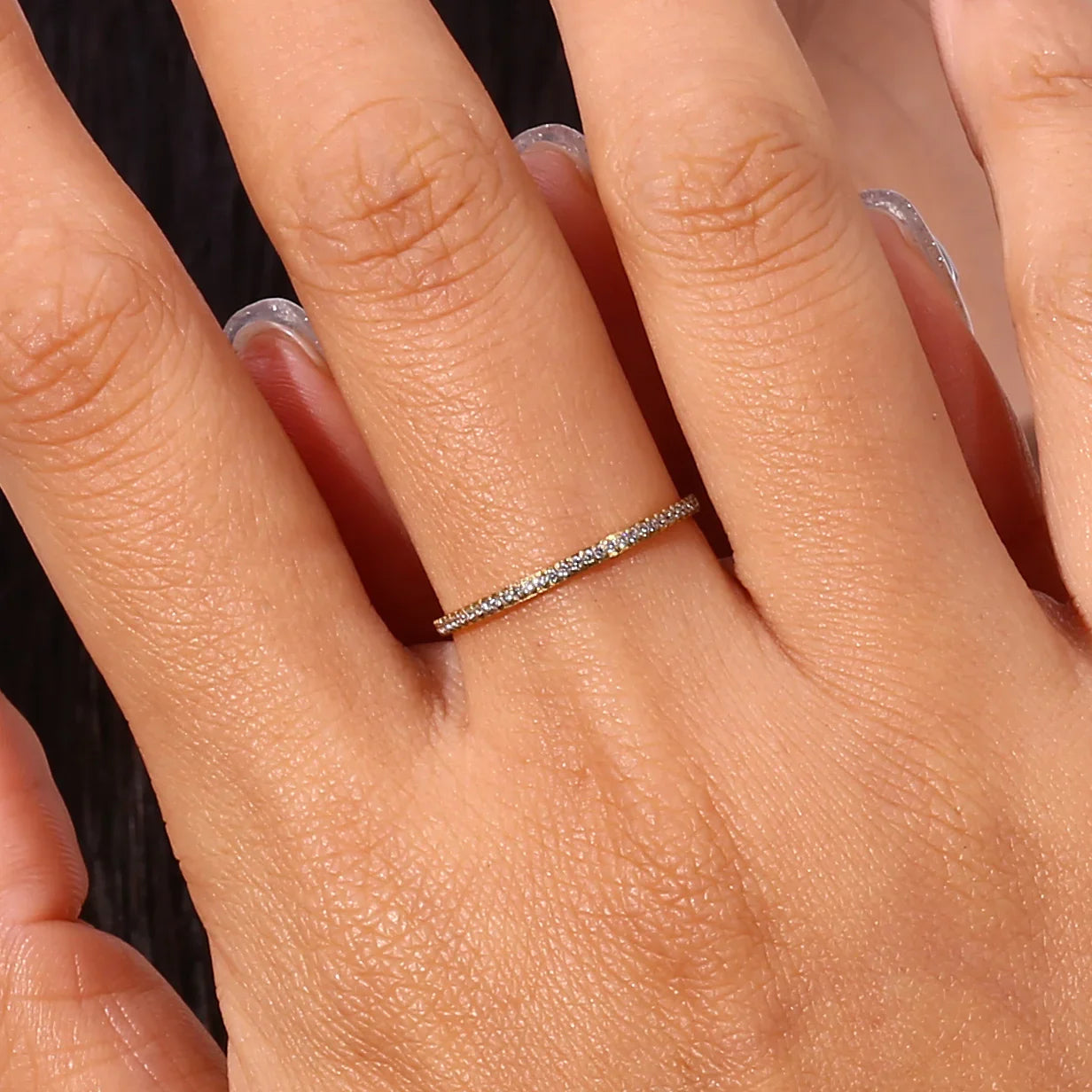 [Gaonasi]Zarra Paved Gold Ring