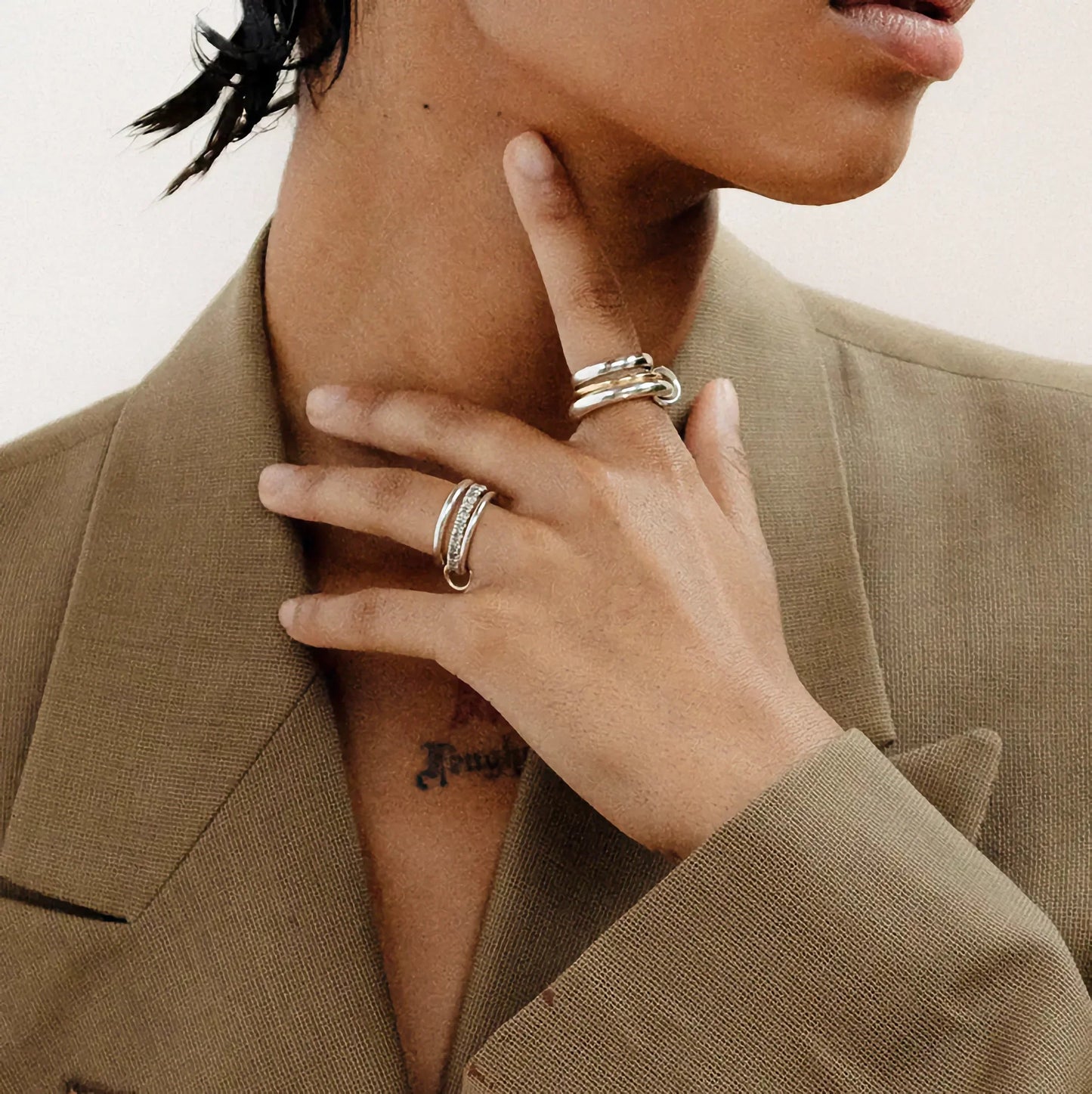 [Gaonasi]Canaria Stacked Ring