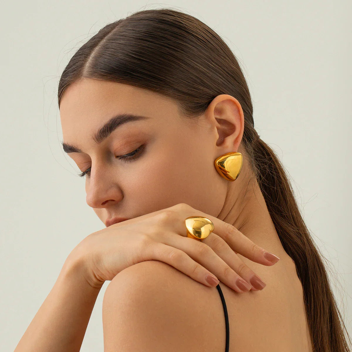 [Gaonasi]Reagan Gold Earrings