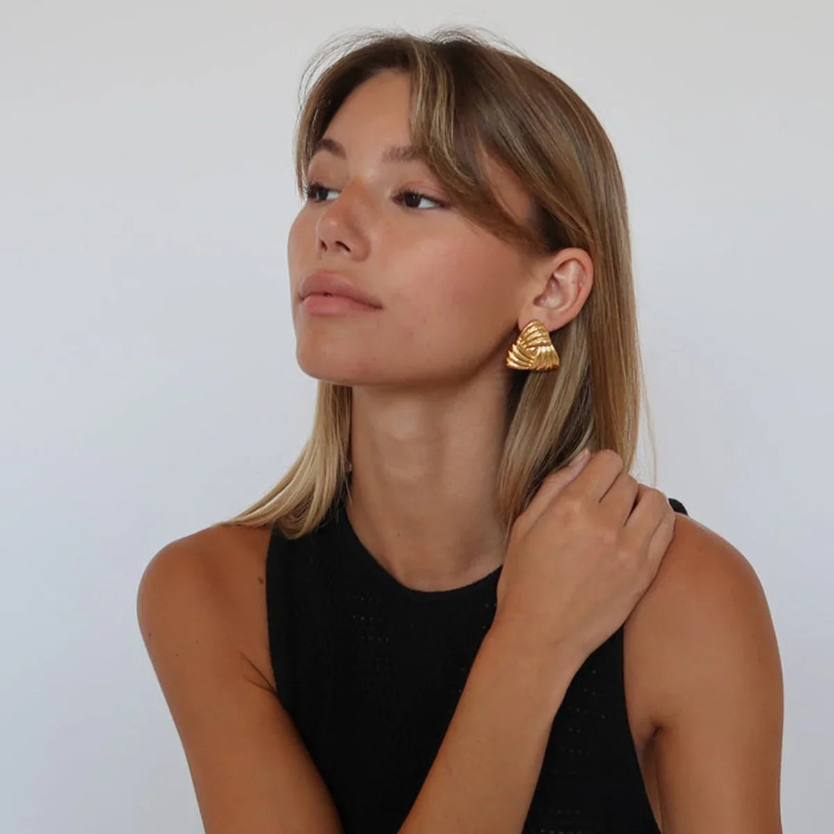 [Gaonasi]Brigitte Gold Earrings
