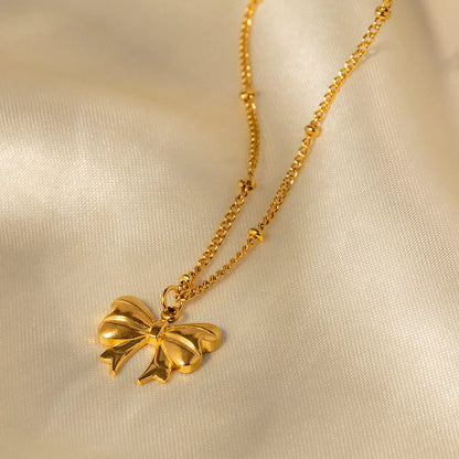 [Gaonasi]June Bow Necklace