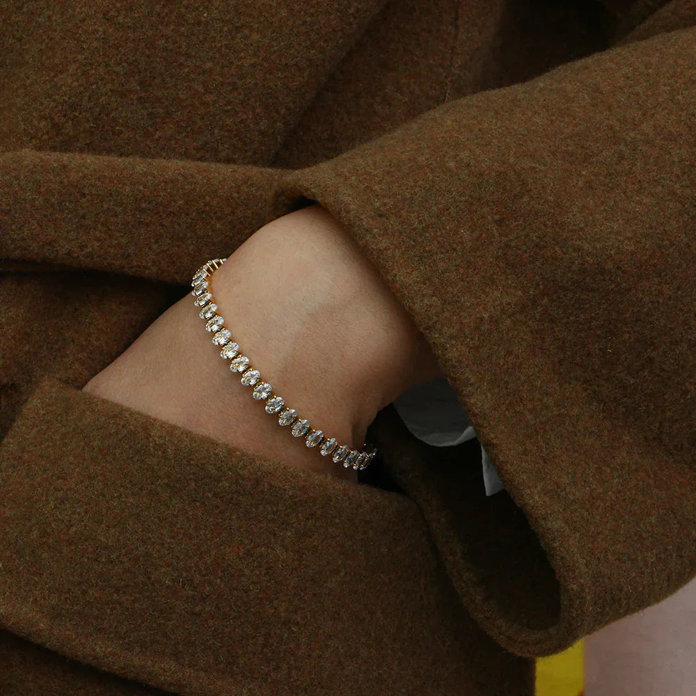 [Gaonasi]Wisteria Diamond Tennis Bracelet