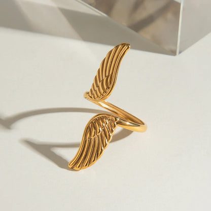 [Gaonasi]Sparrow Gold Wing Ring