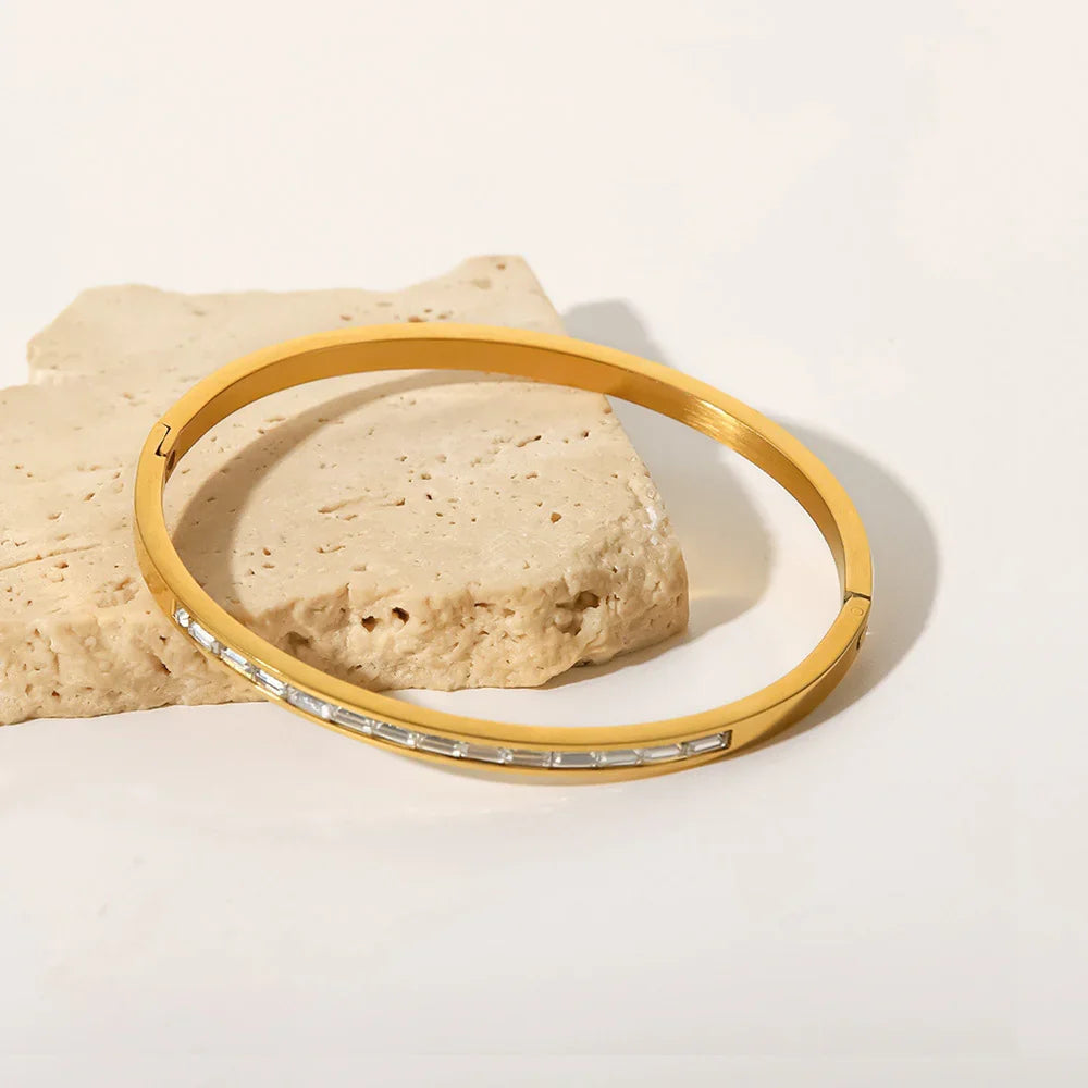 [Gaonasi]Grace Gold Diamond Bangle