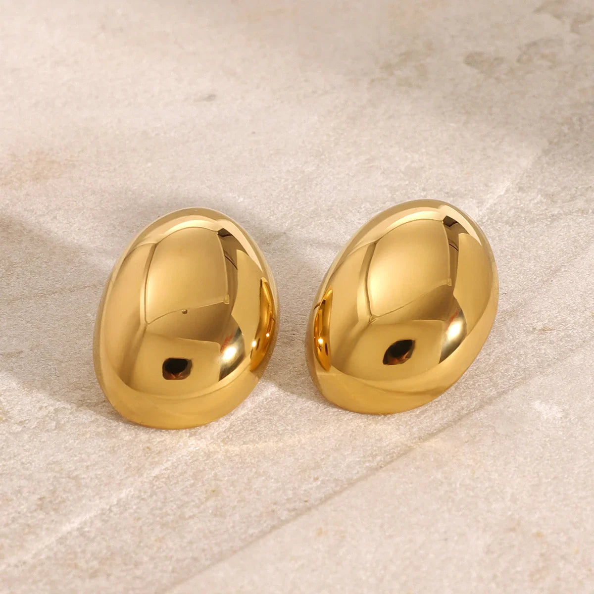 [Gaonasi]Callista Gold Bean Earrings