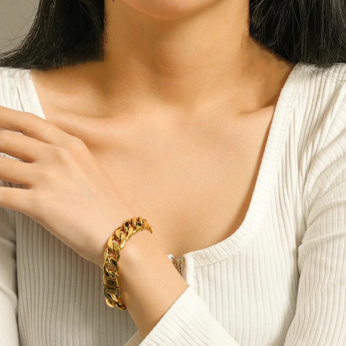 [Gaonasi]Kayle Gold Chain Bracelet
