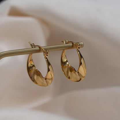 [Gaonasi]Esti Irregular Hoop Earrings