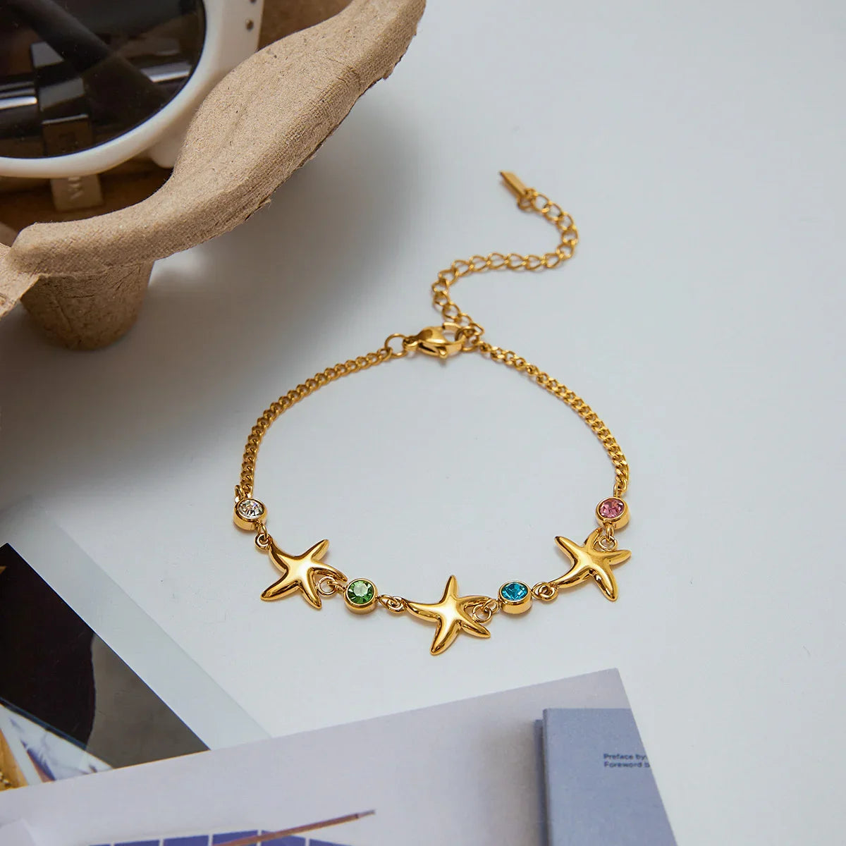 [Gaonasi]Kristine Golden Starfish Bracelet