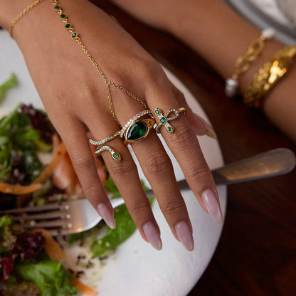 [Gaonasi]Joy Diamond Knot Gold Ring