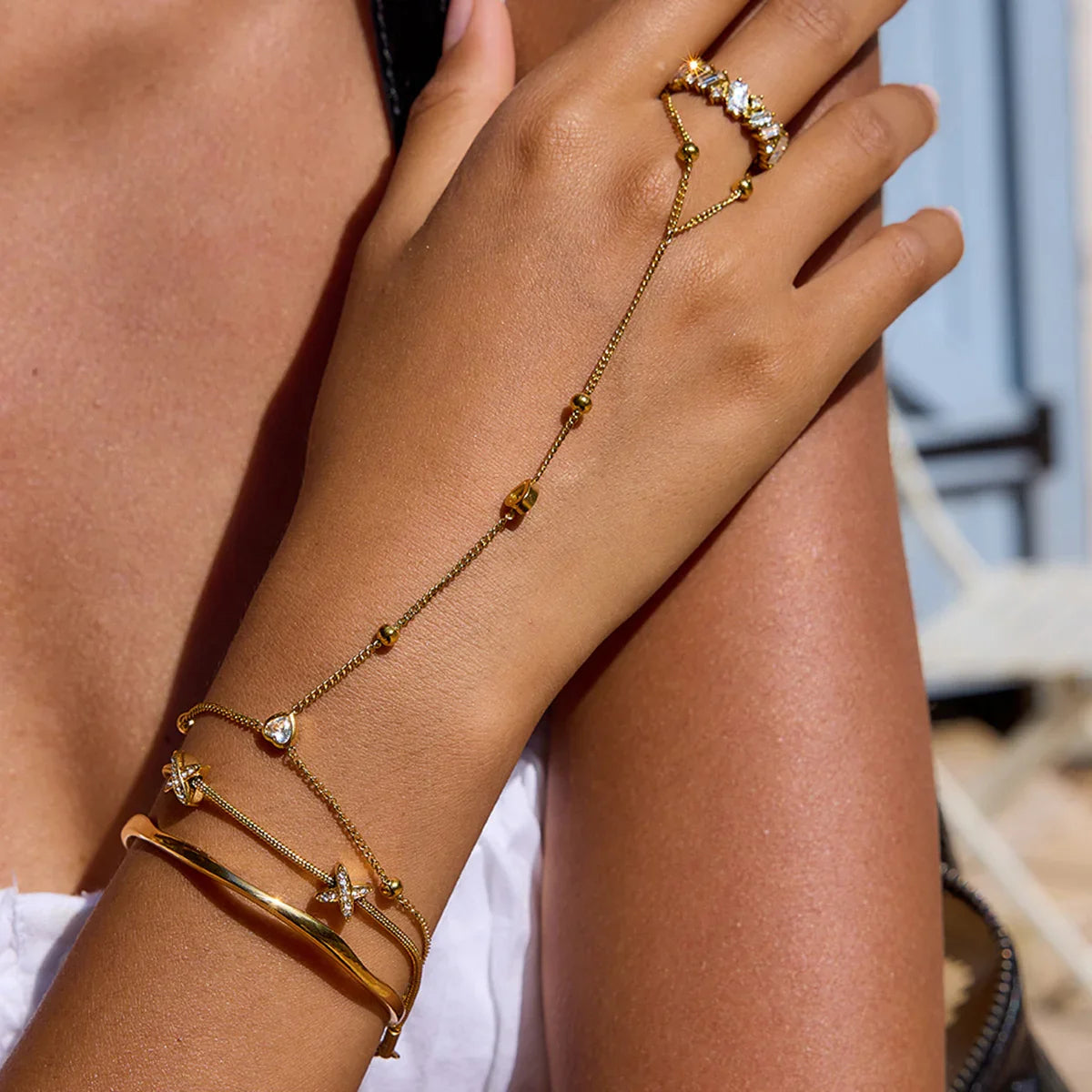 [Gaonasi]Haisley Gold Bangle