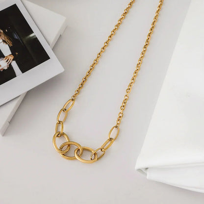 [Gaonasi]Renelle Gold Chain Necklace