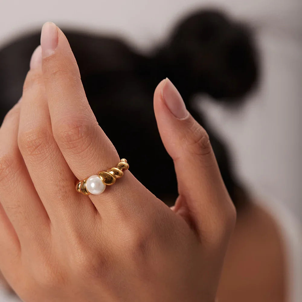 [Gaonasi]Scarlett Freshwater Pearl Ring
