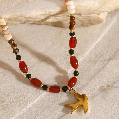 [Gaonasi]Sierra Tiger Eye Beads Necklace