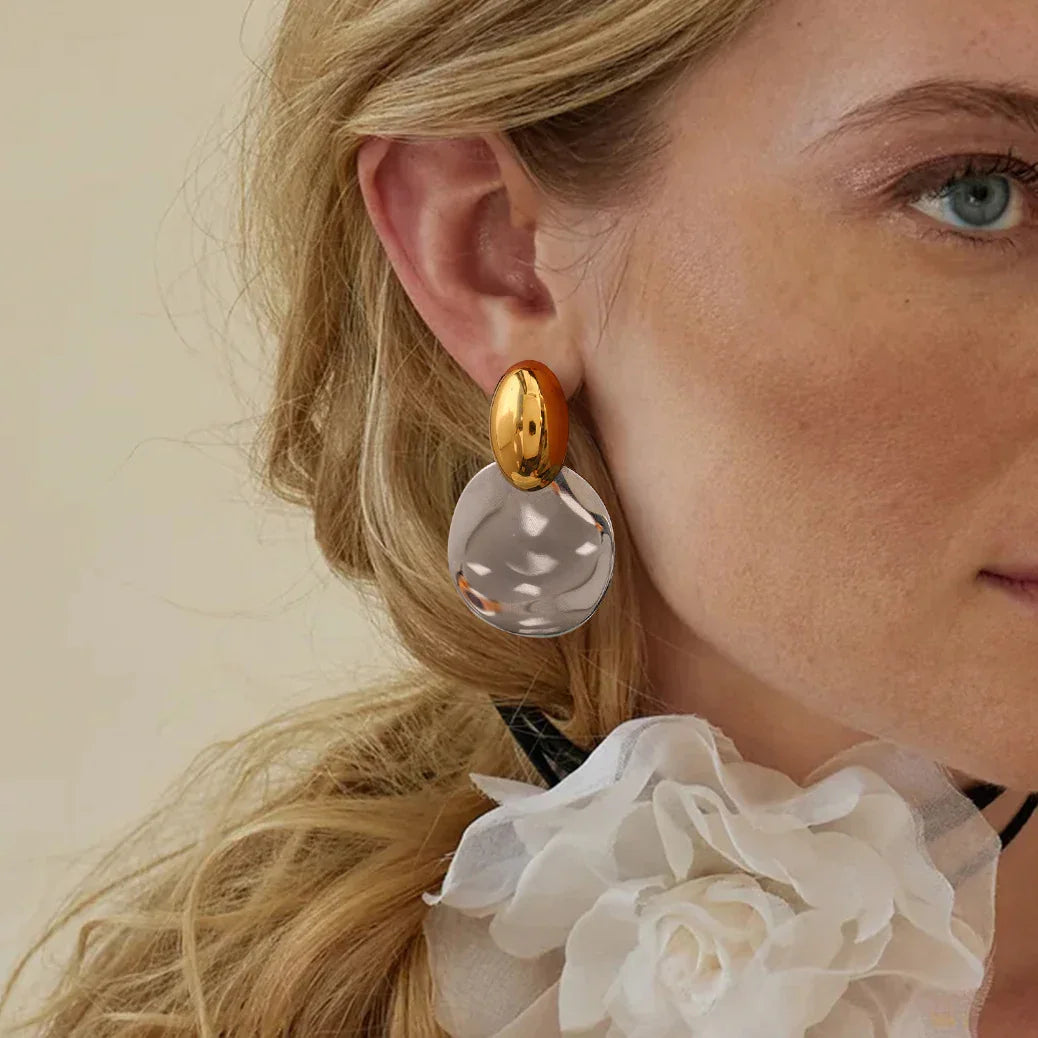 [Gaonasi]Destiny Chunky Gold Drop Earrings