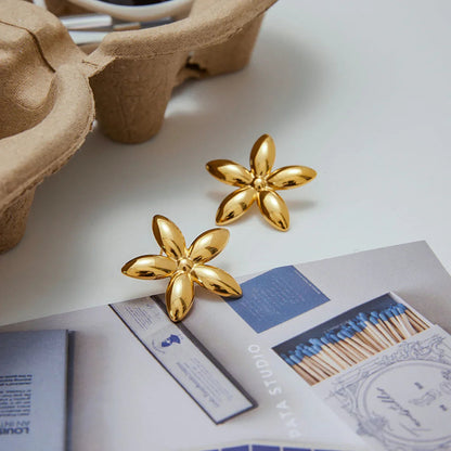 [Gaonasi]Monica Floral Gold Earrings